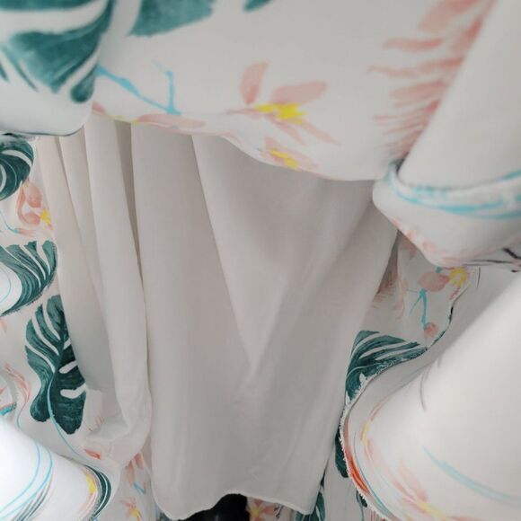 EUC FLORAL SUMMER HALTER OPEN BACK STRAPPY MAXI SKIRT SIZE M - Picture 10 of 14